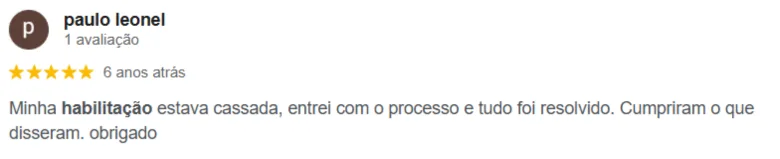 Avaliação Google - paulo leonel